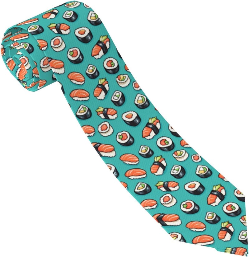 Yilad Tie for Men and Boy Novelty Fun Full Print Men's Necktie Skinny Fashion Narrow Wide - Image 1